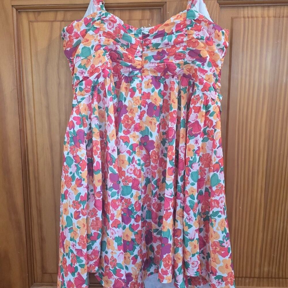 Princess Polly Mini Dress Multi Floral Size 10 - Picture 3 of 4